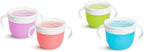 Munchkin® SnackTM Catcher Toddler Snack Cups, 2 Pack, Pink/Purple and Munchkin® SnackTM Catcher Toddler Snack Cups, (Pack of 2) ,Blue/Green