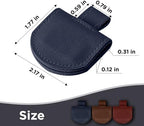 SESENSE Magnetic Pen Holder for Notebook - 3 Pcs Leather Magnetic Bookmarks Holder for Reading Women, Book Lover Gifts for Bookish, Standard Size