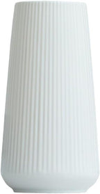 White Ceramic Vase, Minimalist Modern Flower Vases for Home Decor, Decorative for Pampas Grass, Small Vase for Home Living Room Farmhouse Office Decor
