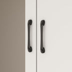 Wardrobe Armoire Closet with Mirror, 2 Door Wardrobe Cabinet with 2 Drawer & Extendable Hanging Rod, Bedroom Armoire Cabinet Clothing Organizer, Type A White (35.5" W x 15.8" D x 70.8" H)