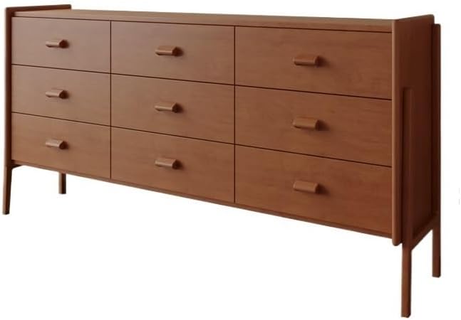 Entryway Cabinet Drawer Storage Cabinet Living Room Home Side Cabinet Retro Drawer Entrance Cabinet Sideboard Storage Cabinet(140cm)