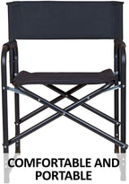 Dura-Tech Folding Director's Chair | Comfortable & Portable | Lightweight & Compact | Designed to Last | Ideal for Awards | 250lb Weight Limit