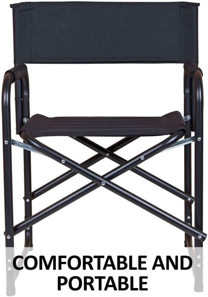 Dura-Tech Folding Director's Chair | Comfortable & Portable | Lightweight & Compact | Designed to Last | Ideal for Awards | 250lb Weight Limit