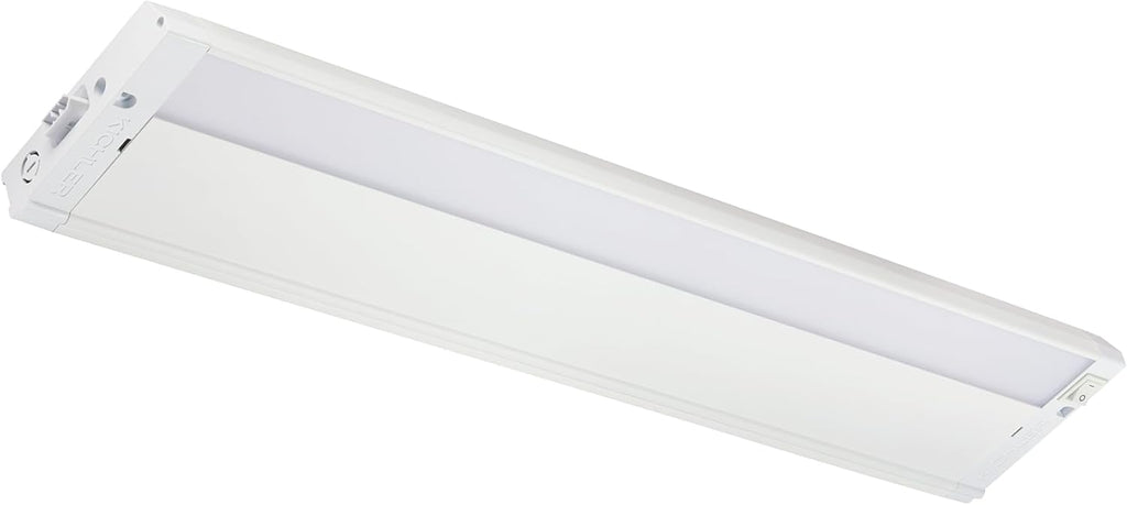 Kichler 4U Series 22" 120V LED Under Cabinet Light in White, 3000K, (22" L x 4.5" W x 1"H), 4U30K22WHT