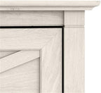Pemberly Row Engineered Wood Kitchen Pantry Cabinet, Linen White Oak Finish, Adjustable Shelves, Farmhouse Style with Doors, Freestanding Storage for Kitchen, Dining Room or Home Organization