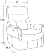 Starlight Canyon Home Linen Recliner Nursery Glider Set of 2 – Luxurious Boucle Chair Pair with Swivel Motion for Ultimate Comfort