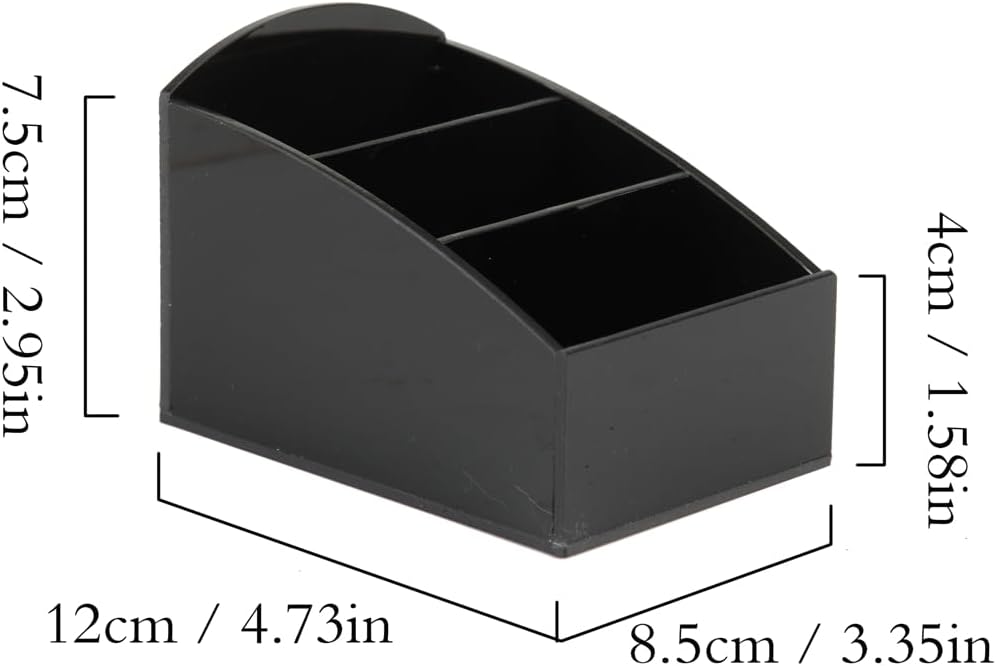 Acrylic Sugar Holder for Coffee Bar,Tea Bag & Sugar Packet Organizer(Black) | Elegant Acrylic Sugar Packet Holder for Coffee Bar: Desktop Decor for Home,Hotel,or Cafe use.