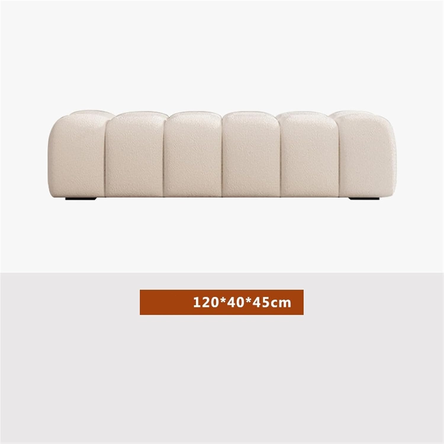 Modern Fabric Bed end Bench Long Bedroom Dressing Room Wooden Shoe Changing Entryway(Large)
