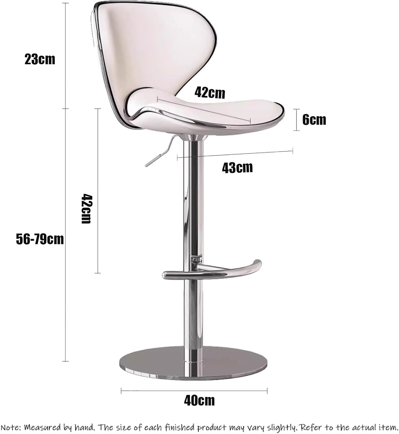 Bar Stools, Adjustable Swivel Barstools, Tall Executive Office Chair, with Comfy Low Back Lumbar Support, for Pub Coffee Home Dinning Kitchen Island(Black)