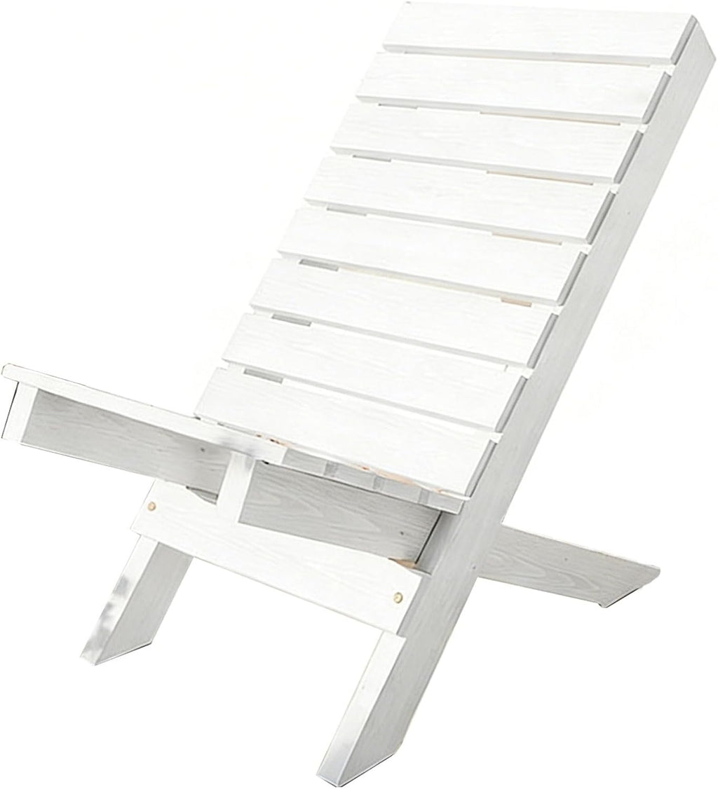 Wooden Outdoor Garden Bench，Outdoor Patio Lounge Chair,Detachable, Suitable for Patios, Backyards, Porches, and Poolside Areas(White)