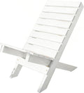 Wooden Outdoor Garden Bench，Outdoor Patio Lounge Chair,Detachable, Suitable for Patios, Backyards, Porches, and Poolside Areas(White)