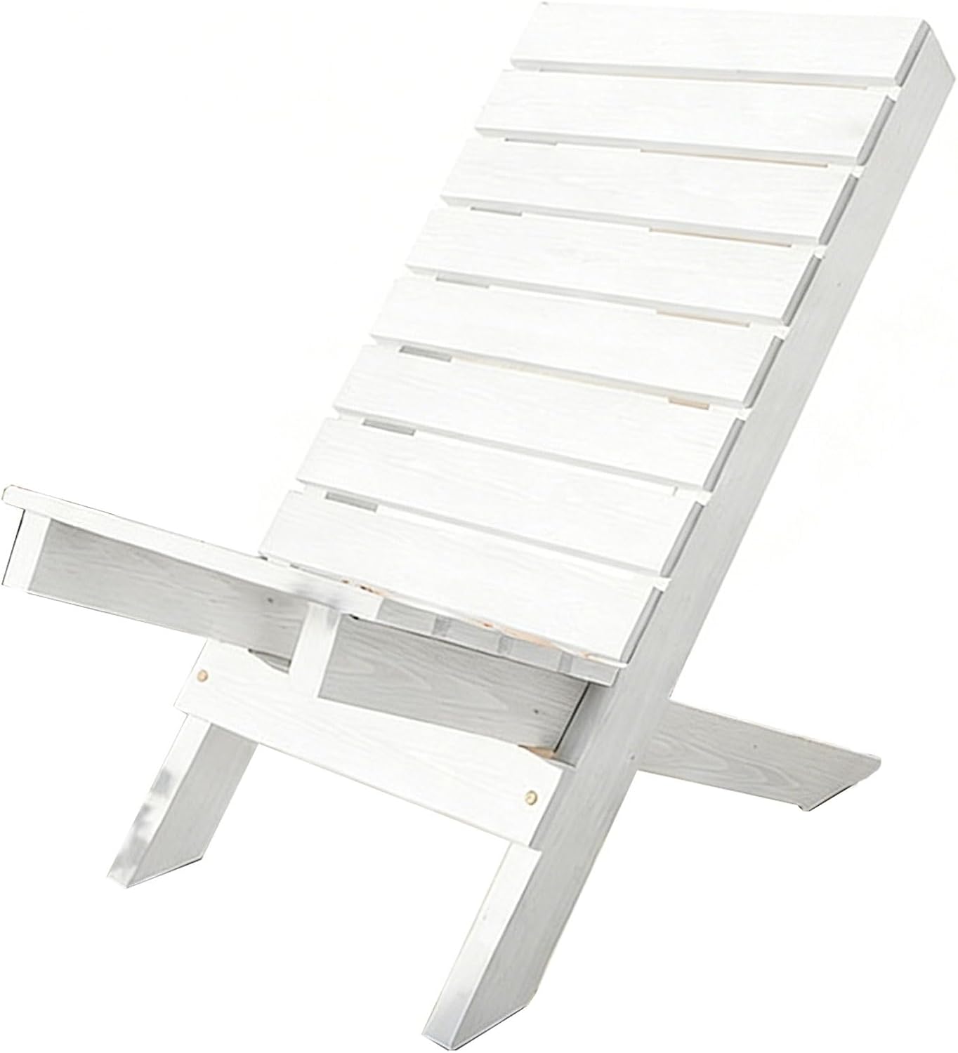 Wooden Outdoor Garden Bench，Outdoor Patio Lounge Chair,Detachable, Suitable for Patios, Backyards, Porches, and Poolside Areas(White)