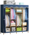 Large Space Simple Wardrobe Steel Pipe Thickened Fabric Solid Bedroom Assembled Storage Clothes Cabinet