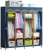 Large Space Simple Wardrobe Steel Pipe Thickened Fabric Solid Bedroom Assembled Storage Clothes Cabinet