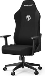 Anda Seat MANA Gaming Chairs for Adults - Ergonomic Black Fabric Game Chairs with Adjustable Armrest, Comfortable Office Chair with Lumbar Support, Heavy Duty Wide Computer Seat for Home & Work