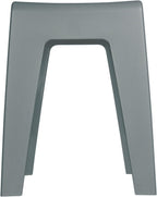 Wenko Kumba Bathroom Stool Grey – Stool, Beanbag, Living Stool, Polypropylene, 38 x 47 x 32 cm, Grey