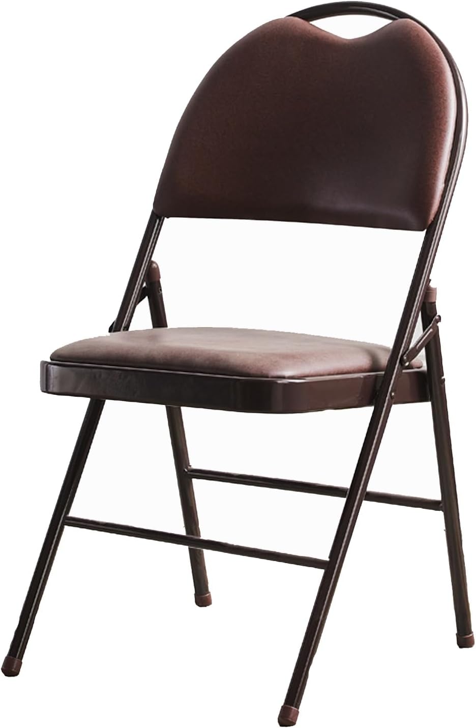 Foldable Chair -Metal Guest Chairs,Office Desk Event Chairs,Video Game Chairs,Durable Steel Frame,Scratch Resistant(Browns)