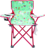 Foldable Chair with Safety Lock, Unicorn Pattern