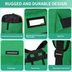 Extra-Large Heavy Duty Laundry Bag Backpack - Drawstring Closure (Grass Green)
