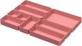 9 Pcs Stackable Drawer Organizer Trays Set, Multifunctional Stackable Storage Trays for Vanity, Bathroom, Kitchen, Desk Drawer Organizer Office. Plastic Drawer Organizers Available In 5 Colours, Rose