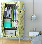 Single Simple Solid Wood Cloth Closet Assembly Wardrobe Portable Furniture Room Cabinets