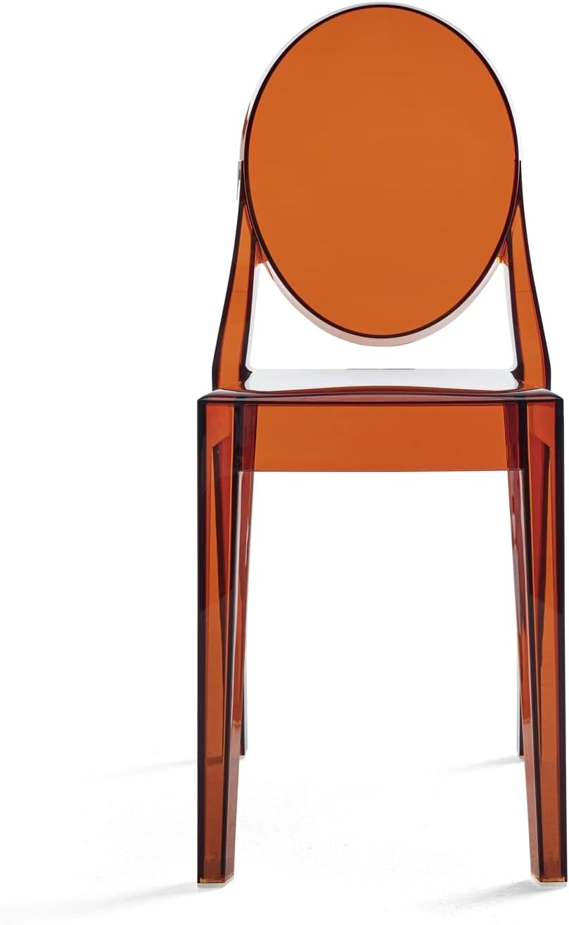 Kartell Victoria Ghost Chair, Set of 2, Amber