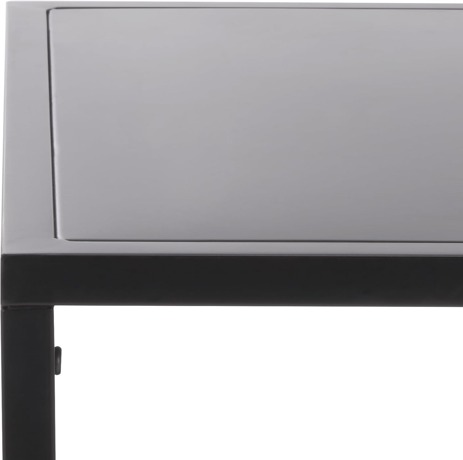 SAFAVIEH Couture Collection - Hodge Black Iron Accent Table, 3-Shelf Open Storage Side Table, Minimalist Modern Design (SFV9557A)
