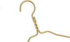 Beautiful Gold Aluminum Metal Suit Hangers Heavy Duty Coat Hangers (12" Kids/Toddlers Size - 100 Pack)