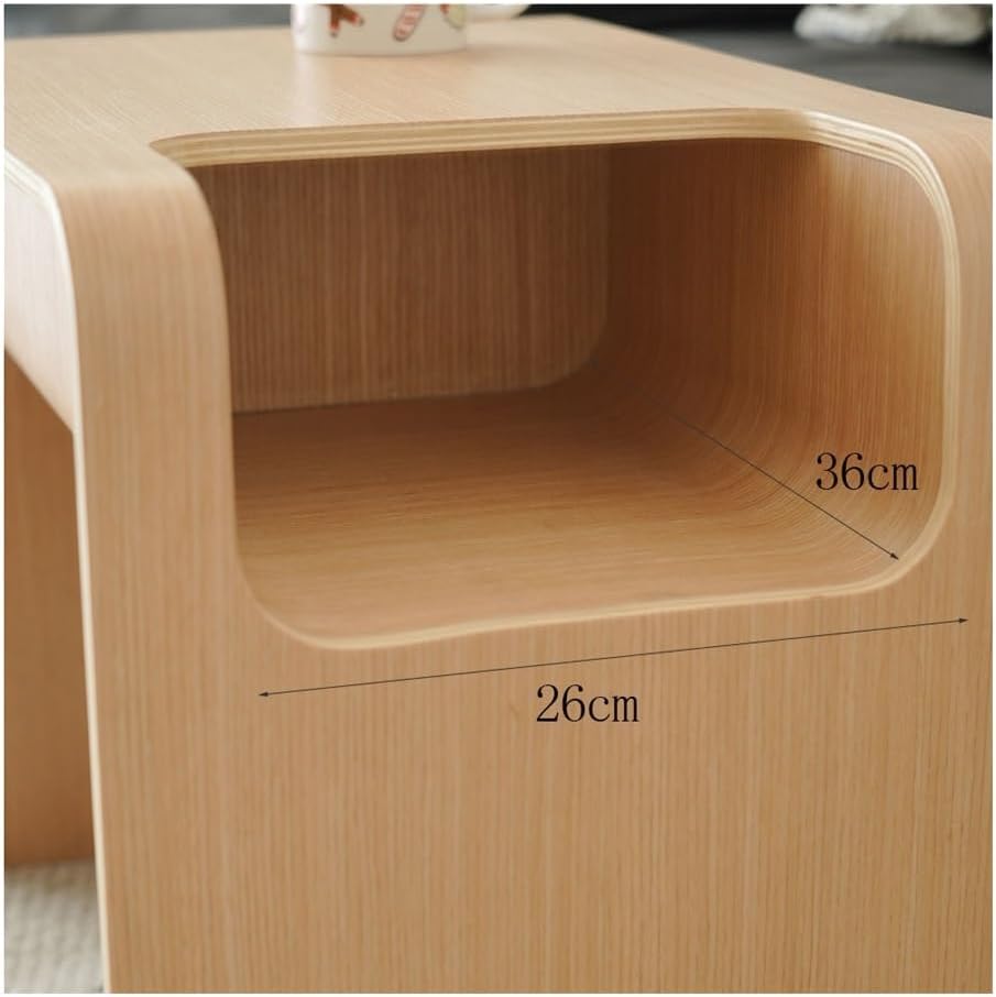 Side Table Sofa Coffee Living Room Corner Bedroom Nightstand Storage Small Side Table(Brown)