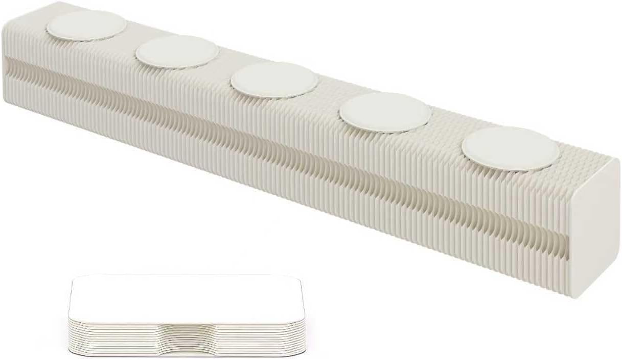 Portable Accordion Folding Hook Made of Cardboard - High-Strength Side Table & Footstool (max. 300kg), Space-Saving Additional seat for Living Room, Office (Write, 98.43 inx15.3inx14.95in)
