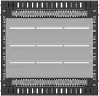 5 Pack 1U Venting Blank Panel - Steel Blank Rack Mount Panel Spacer for 19in Server Rack Cabinet or Enclosure, Black (1UVBP5PC)