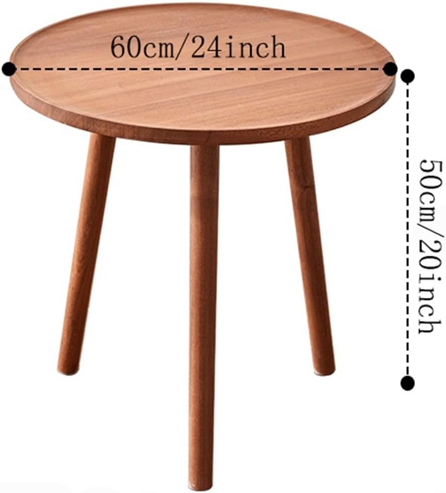 Sofa Side Sofa Side Table Small Coffee for Living Room Bedroom Milk Tea Store Shop Round Corner(Large)
