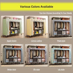 Canvas Wardrobe 85x50x172cm Wardrobes for Bedroom,Portable Wardrobe,1 Hanging Rails Folding Wardrobe,Folding Collapsible Fabric Storage Box for Wardrobe