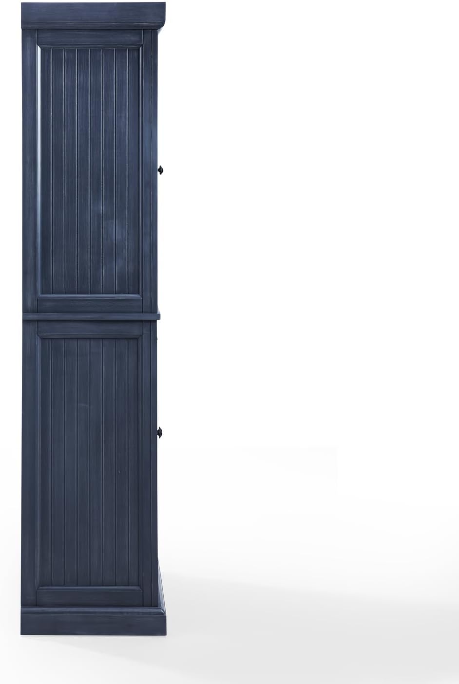 Maykoosh Kitchen Pantry Cabinet - 30" Wide Storage - Distressed Navy - 2 Door