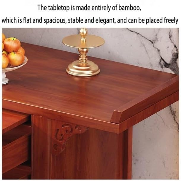Altar Table,Buddhist Altar Cabinet,Bamboo Shrine Table, Alter Tables for Spiritual(42.52in)