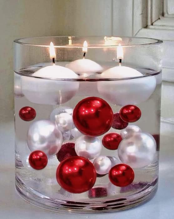 Vase Pearlfection Transparent Water Gels Kit- Fills 1 Gallon for Your Vases for the Floating Effect- with Measured Prep and Storage Bag for Best Results