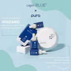 Capri Blue Pura Smart Home Plug-in Diffuser Refills – Includes 2 Capri Blue Pura Refills for Plug In Diffusers for Home - Long Lasting Luxury Scents - Volcano (Pack of 2)