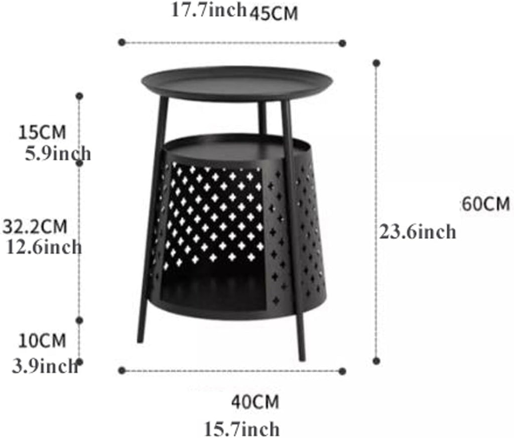 Sofa Side Round Side Table End with Cat House, Condo, Indoor Furniture Kitten, Small Coffee Nightstand with Storage, Living Room Sofa Bedside with Bed(White)