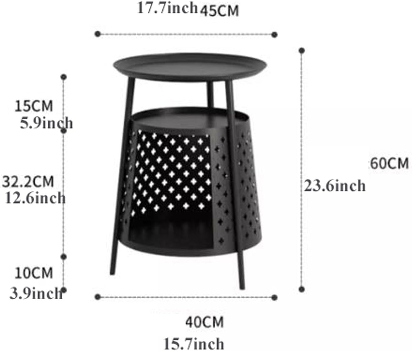 Sofa Side Round Side Table End with Cat House, Condo, Indoor Furniture Kitten, Small Coffee Nightstand with Storage, Living Room Sofa Bedside with Bed(White)