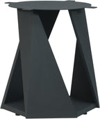 Montary 7 Piece Modern Dining Table Chairs Set of 6, Round 59" D Faux Marble Kitchen Table with Lazy Susan, Black Sintered Stone and Geometric Openwork Iron Dining Table with 6 Brown Chairs