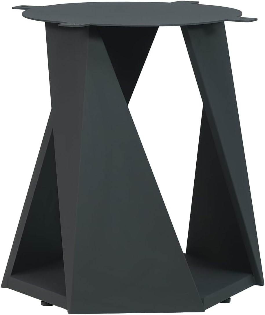 Montary 7 Piece Modern Dining Table Chairs Set of 6, Round 59" D Faux Marble Kitchen Table with Lazy Susan, Black Sintered Stone and Geometric Openwork Iron Dining Table with 6 Brown Chairs