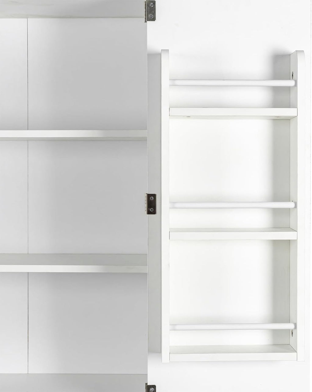 70.87" Tall Kitchen Pantry Storage Cabinet with 4 Doors and Drawer, White Wood Cupboard Locker with and Adjustable Shelves for Kitchen, Dining Room, Living Room, 29.53 inch