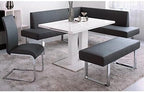 armen LIVING Amanda Bench, 48 inchx18 inchx19 inch, Black