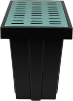 Square Catch Basin with Fiberglass Grate & Debris Basket PE Integrated Rainwater Well Infiltration Collection Well Municipal Pipeline & Commercial Use