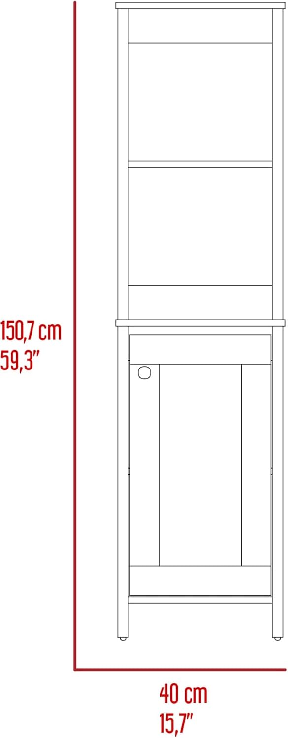 Corner Storage Cabinet with 4-Shelf, Wine Sideboard Pantry Cabinet for Living Room,for Kitchen Home