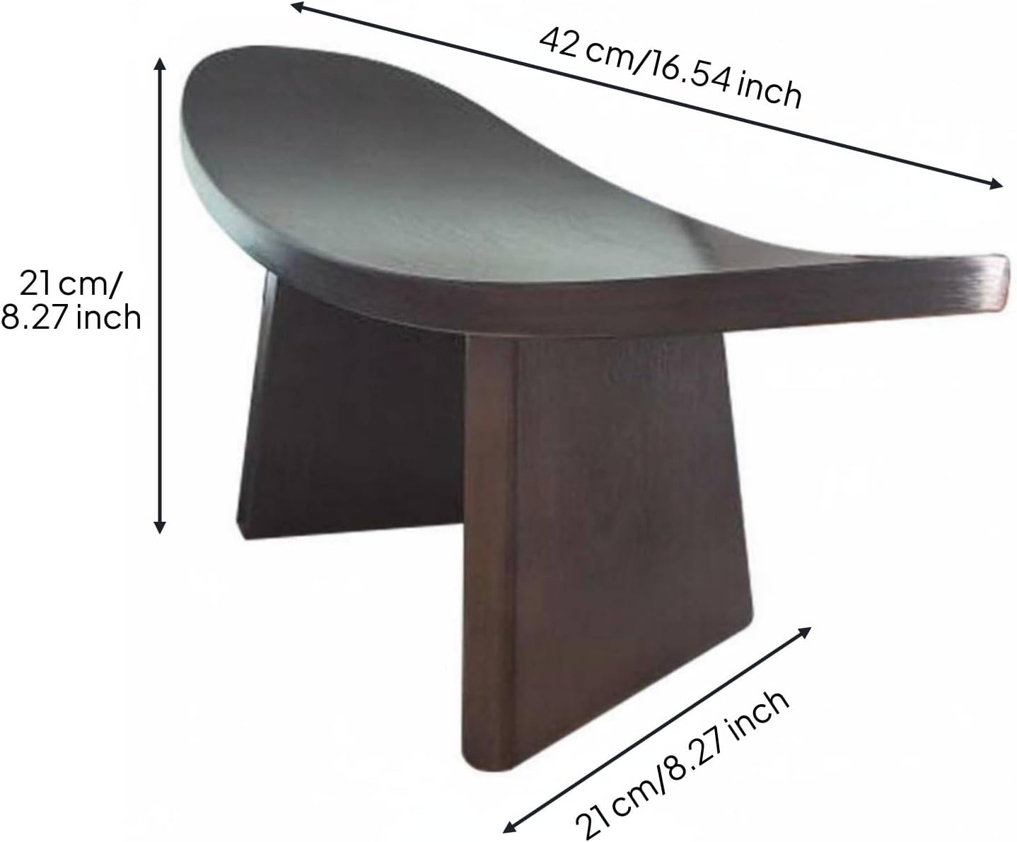 Meditation Bench Kneeling Seat Upright Alignment Solid Assembly Comfortable Base Designed for Long Sitting Suitable for Office Travel Meditation Class, Walnut, M