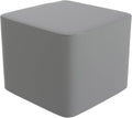 Children's Factory 3-in-1 FlexCube Kids Chair, Foot Stool, Gray | Modular Playroom Seating, Easy to Clean Water-Resistant PU Leather Surface, High Density Foam Flexible Seating Classroom