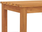 Bench Brown Solid Teak Wood 45 in Strong Bench Rectangular,Solid Teak Garden Bench Durable & Stylish Indoor/Outdoor Seating for Patios, Gardens & Living Rooms Patio Furniture