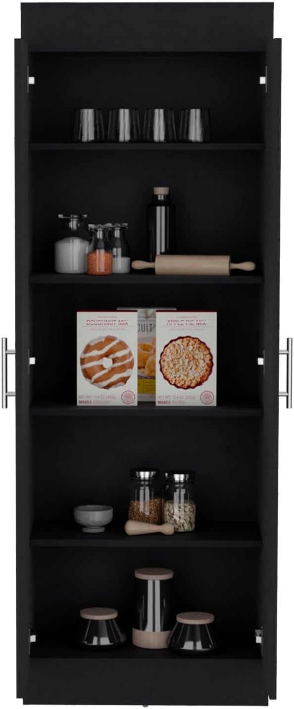 Nepal Pantry Cabinet, Space-Efficient 2-Door Design with Multiple Shelves for Kitchen Organization