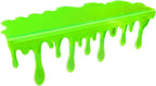 Fluorescent Dripping Shelf Decoration, 8 Inch Acrylic Shelf Drip Accent for Gaming Room & Desk Setup, Glow Effect Shelf Decor for Collectibles, Sneaker Wall, LED Display Shelf (Green)
